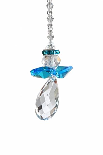 Crystal Guardian Angel Rear View Mirror Car Charm Suncatcher, Protection, Healing Crystal Guardian Angel Rear View Mirror Car Charm Suncatcher, Protection, Healing