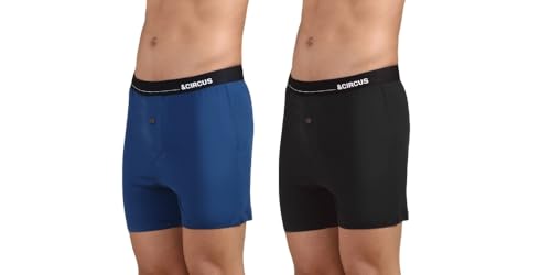 Image of &Circus Men's Puresoft Beechwood Modal Boxers | Ultra Soft Elastane Stretch Mens Breathable Boxer Innerwear Men