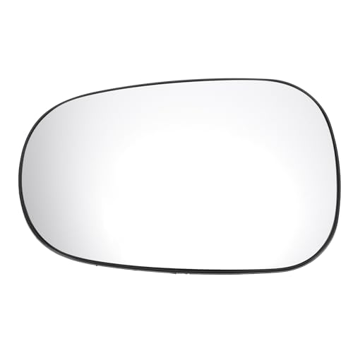 A ABSOPRO Verre De Rétroviseur Latéral Gauche De Remplacement Avec Plaque De Support Convexe Chauffant En Verre Blanc pour Nissan Micra 2002-2010