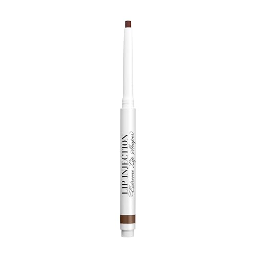 Too Faced Lip Injection Extreme Lip Shaper | Plumping, Waterproof, Liner Pencil, 0.01 Ounce, Espresso Shot