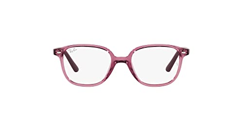 Ray-Ban Junior Kids' RY9093V Square Prescription Eyewear Frames, Transparent Pink/Demo Lens, 45 mm