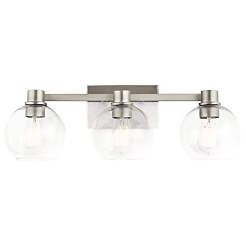 Image of Kichler The Harmony 24.5 inch 3 light vanity light with clear glass Olde Bronze