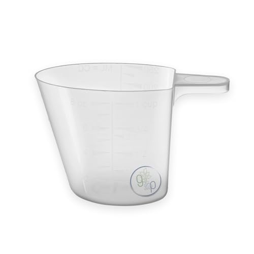 Vaso medidor plástico natural 8 oz (250 cc) miniatura 1