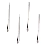Gatuida 4 Pinzas para Cangrejos de Acero Inoxidable 304, Kit de Herramientas Multifunción para Comer Mariscos, Utensilios de Cocina Resistentes y Portátiles para Buey Mar y Langosta
