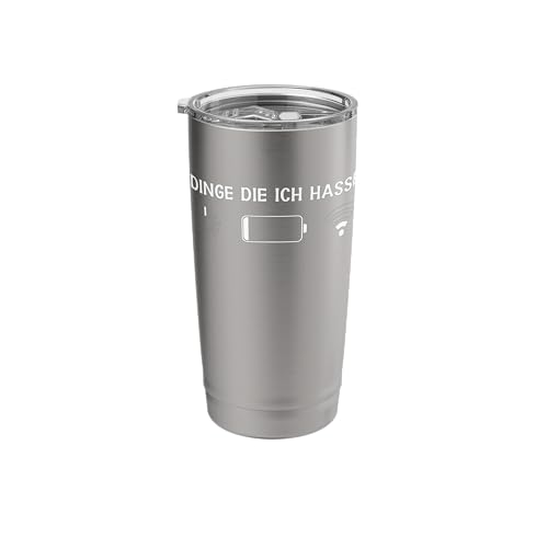 Dinge die ich hasse Wlan Battery Sream Stainless Steel Insulated Tumbler