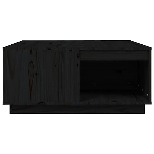 Table basse noire avec rangement pour optimiser un salon encombré - 8