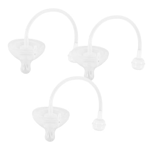 RORPOIR Silicone Straw Nipples with Weighted-Ball Wide Straw Replacable Nipples for Baby Bottle