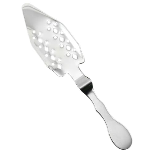 Kichvoe Hollow-out Absinthe Spoon for Sugar Dissolving Practical Bar Tool for Absinthe Enthusiasts Sleek Design for Home Commercial Use