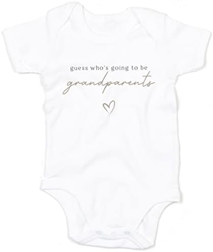 Pregnancy Baby Announcement Guess Who's Going To Be Grandparents? Coming Soon Newborn One More To Adore Baby Bodysuit Vest Unisex Baby Bodysuits Cotton Short Sleeved Boys Girls