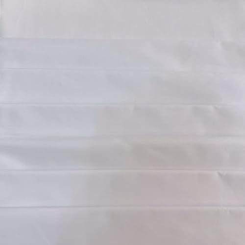 Image of Cotton Fabric DIY Making Supplies Quilting Patchwork Fabric Fat Quarter Bundles DIY for Quilting Cotton Patchwork Cushions (6pcs White, 20 inch x 20 inch)