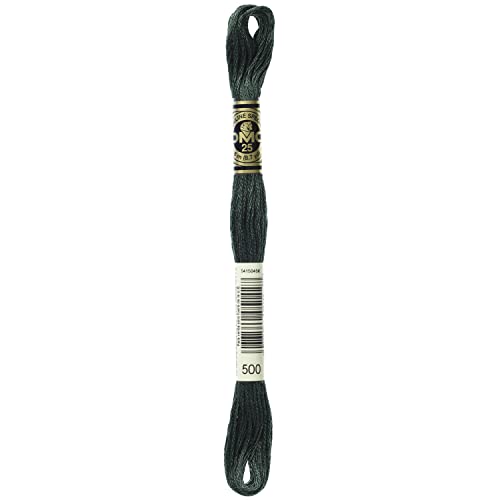Image of DMC 6-Strand Embroidery Cotton Floss, Very Dark Blue Green
