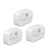 Sensor de movimiento PIR: usando un sensor sofisticado y de alta calidad que garantiza que la luz se encienda en la oscuridad y cuando se detecta movimiento, y se apaga automáticamente después de 20 segundos de inactividad, ideal para luces de escaleras y luces de armario de zapatos.
