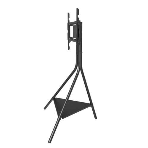 Fixation TV sans percer le mur support de sol stable réglable pour grand écran