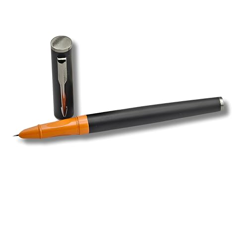 Image of Venti Fountain Pen - Metal Luxury Pen, Schmidt Nib (Medium), Best Pen Gift Set for Men & Women, Professional, Executive, Office, Nice Pens,Return Gift (F5066-Orange)