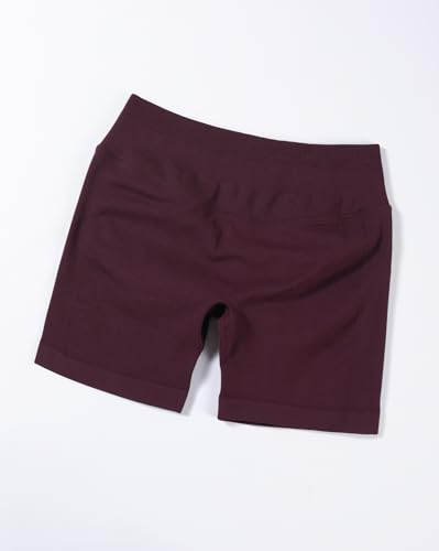 Image of AUROLA Influence Workout Shorts for Women,2.5 3.5 4.5 5.5 6.5 No Roll Up Squat Proof Scrunch Seamless Compression Gym Short