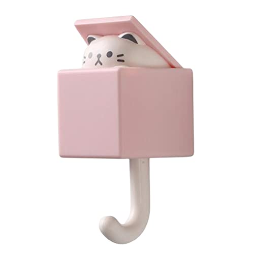 Perchero autoadhesivo creativo, sin rastros, lindos ganchos de pared, organizador de abrigo decorativo para baño, cocina, bufanda, maquinilla de afeitar, albornoz, llaves colgantes