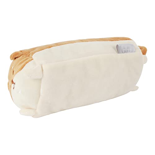 Image of Minache Plush Animal Stationery Pouch Women Cute Dog /Dinosaur Plush Pencil Case Ladies Cosmetic Bag (7019+Brown Puppy), bd-06484AD