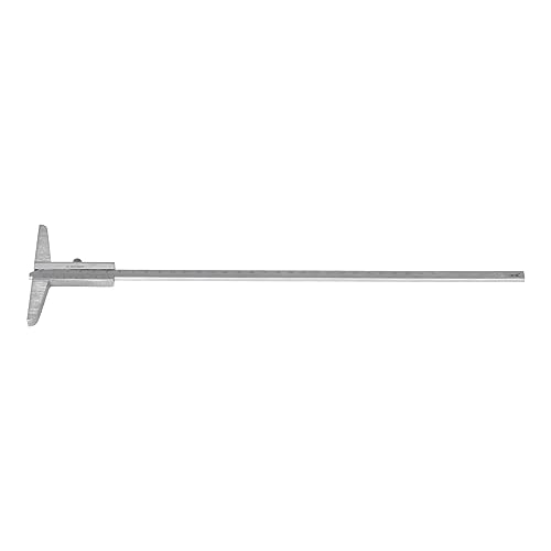 Pied à Coulisse de Profondeur Jauge de Métal 0.02mm Micromètre de Haute Précision Pied à Coulisse Outil de Mesure Pied à Coulisse de Profondeur (0-300)