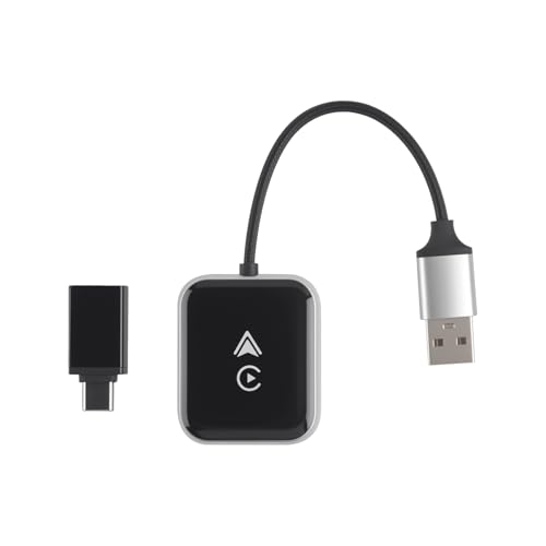 Boîtier intelligent IA adaptateur Carplay sans fil Android Auto Bluetooth WiFi commande vocale