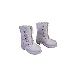 Doll Shoes for 45 cm/60 cm Handmade Small Shoes Lace Short Boots, 1/3 1/4 BJD Doll Accessories BJD Shoes(White,1/4)