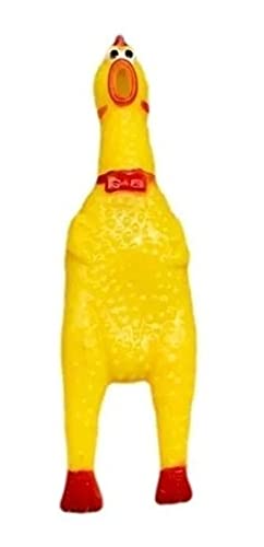 Mordedor Galinha Borracha Cachorro Brinquedo Cães Animal Pet TAM. 16CM