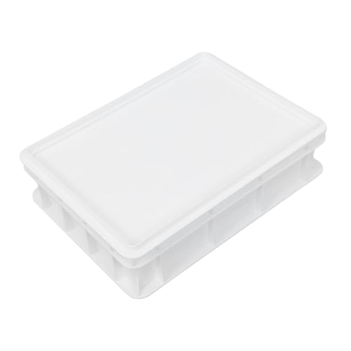 COLLBATH Stackable Pizza Dough Proofing Box with Lid Plastic Container for Home Commercial Use for Pizza Storage and Proofing