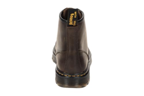Dr. Martens Brookline Chukka Dark Brown Crazy Horse Platform pour homme, marron, 44 EU