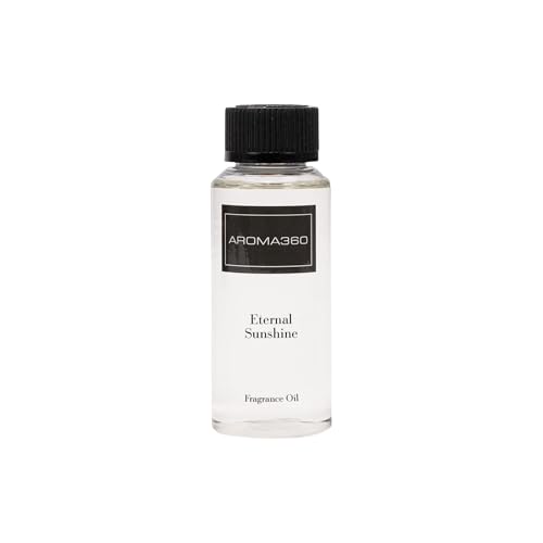 Aroma360 | Eternal Sunshine Fragrance Oil Blend | Hotel Inspired Luxury Essential Oil Diffuser | Aromatherapy Scent Diffuser Oil | Satsuma, Golden Bamboo and Cedar 6.7 fl oz, 200 mL