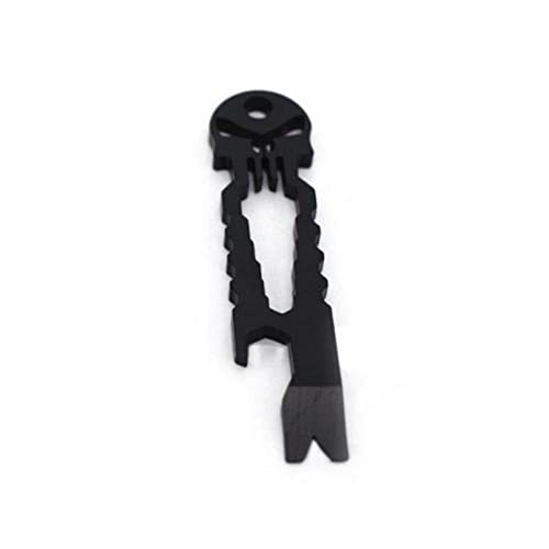 Wielofunkcyjny brelok do kluczy do samoobrony ze stali nierdzewnej szkielet Crowbar Brelok Mini Pry Bar korba kieszonkowa Crowbars otwieracz do butelek Crowbars Wielofunkcyjny Camping Brelok