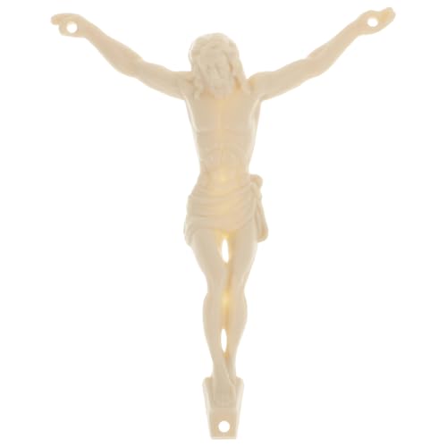 Yardwe Jesus Kreuz Kruzifix Figur Religiöse Statue Kirche Jesus Schmuck Für DIY Katholische Hängende Wanddekoration Kruzifix Wandkreuz