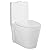 Fine Fixtures Dual-Flush Elongated One Piece Toilet Bowl - Soft Close Seat with High Efficiency Dual Flush in White…