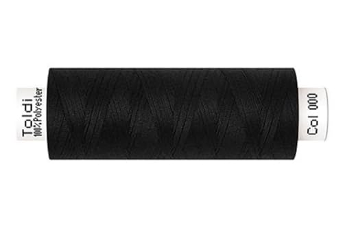 Gütermann Nähgarn Allesnäher TOLDI | 500m | Nähmaschinengarn | 40 Farben (000 schwarz)