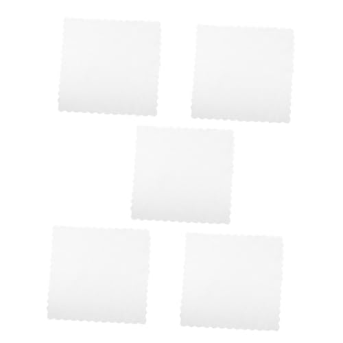 BESTYASH 5Pcs White Cotton Handkerchiefs Multi Purpose Cloth for Sewing Painting Tie Dye Crafts Soft and Gentle for Daily Use and Reusable Cleaning