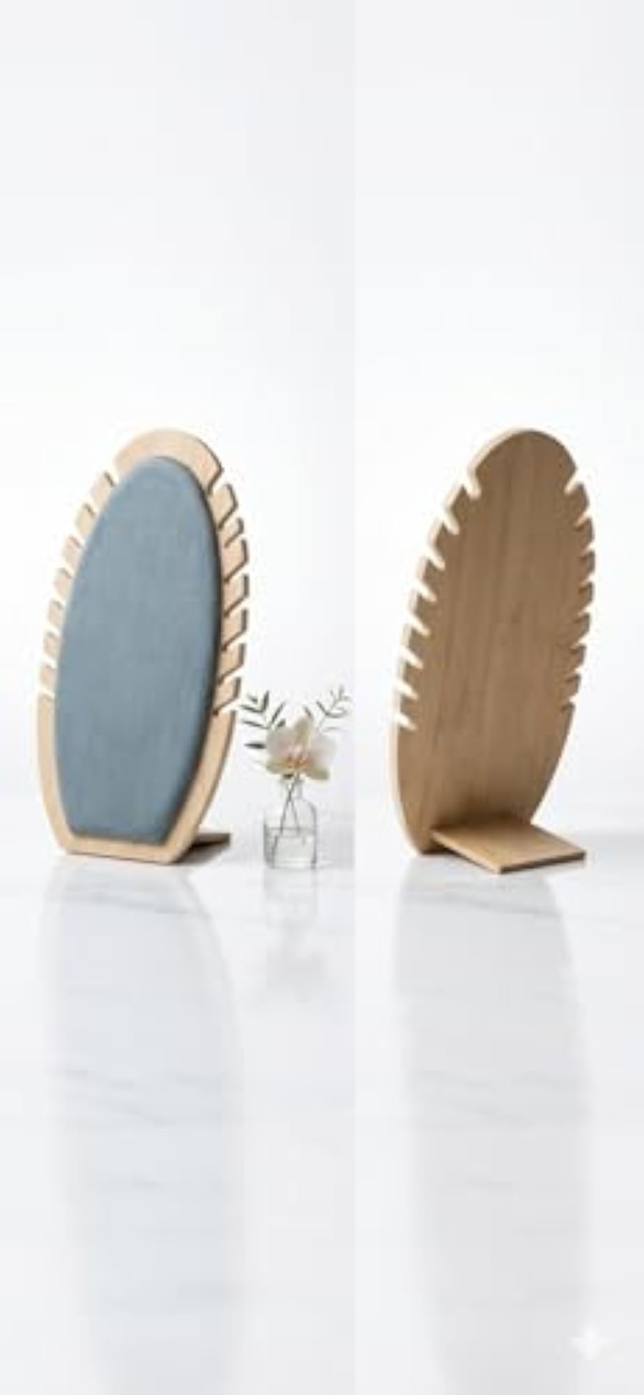 Pista Wooden Necklace Long Chain Bracelet Pendant Display Board