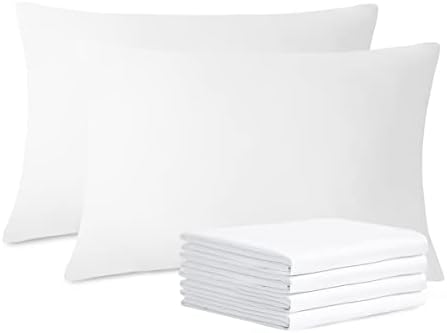 RUIKASI Pillowcases 2 Pack 50x75 cm - Standard Pillow Covers Pair 100% Brushed Microfiber Wrinkle and Stain Resistant (Cream,Pillowcases (pair) 50x75)