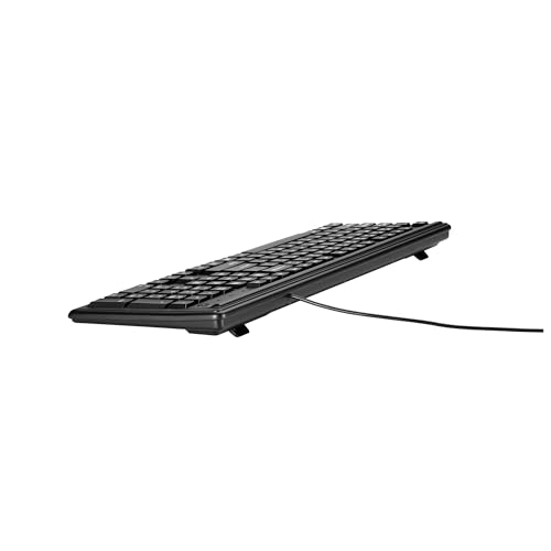 Clavier HP 100 filaire USB noir avec pavé numérique complet pour ordinateur fixe - 8