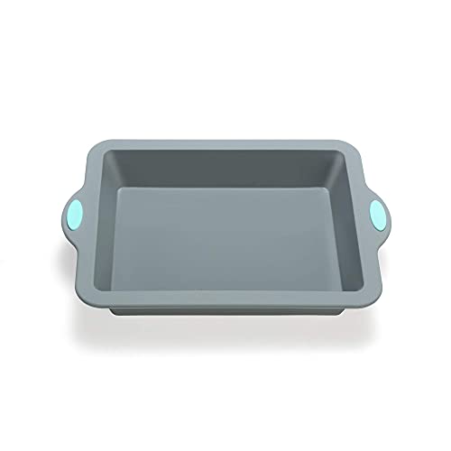 To Encounter Silicone Baking Pans Set, 4 Pieces Nonstick Bakeware Set With Baking Pans, Baking Sheets, Cookie Sheets, Cake Pan With Metal Reinforced Frame More Strength, Light Grey #TOP7