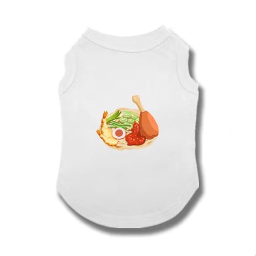 CNJKS ペット用 犬用 猫用 小型犬 イヌ ネコ 抜け毛防止 紫外線対策 薄手 蒸れない ノースリーブ 犬服 ホワイト 洋服 XS カジュアル おしゃれ 中型犬 犬 服 春 夏 秋 冬 幼稚園 袖なし犬の服 犬抜け毛服 猫シャツ 春夏服 ドッグウェア