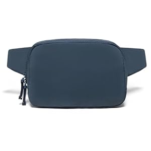 2L Belt Bag Cross Body Fanny Packs for Women Crossbody Fanny Pack Fashion Waist Packs for Men with Adjustable Strap for Travel Workout Gifts for Women Mom Wife (Navy)