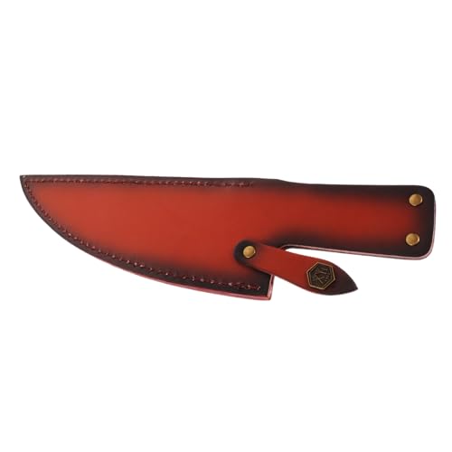Toyvian Fodero per Coltelli Chef in Pelle Marrone Protettore Resistente e Pratico per Uso Domestico Custodia Protettiva Anti- per Coltelli da Cucina