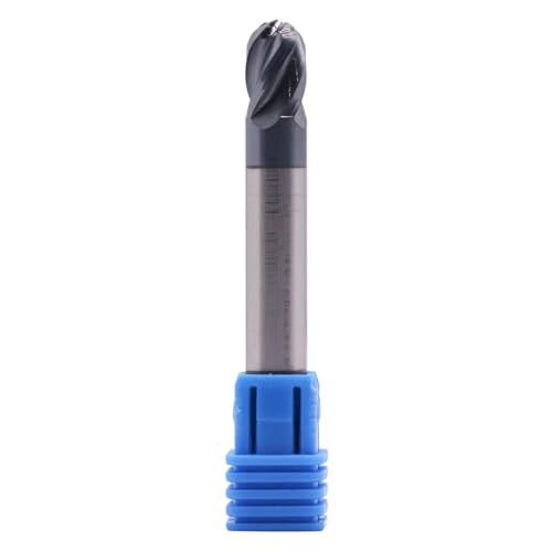 Image of BestParts 5Pcs 5 /16 inch Solid Carbide Ball Nose End Mill - Double End - AlTiN Coated, 4 Flute, 30 Degree Helix, 5 /16 inch Cutting diameter, 5 /16 inch Shank diameter, 1 /2 inch Length of Cut, 2-1 /2 inch Overall Length