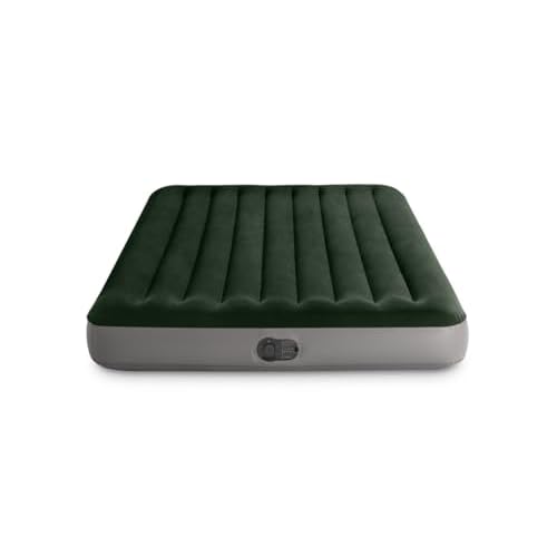 Intex 66103WL 10in Queen Durabeam Prestige Air Mattress Bed with Internal Fastfill USB Powered Pump
