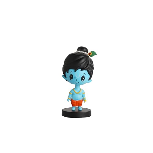 Image of Bobblehead Krishnaji & Hanumanji Figurines | Decoration Items for Home Decor, Car Dashboard, and Office Table | God Statue for Festival | Diwali | Birthday Gift for Kids, Family and Friends