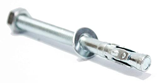 Wedge Type Fully Threaded Design Expansion Zinc Plated Anchor Bolts size (10mm X 150mm) (4)