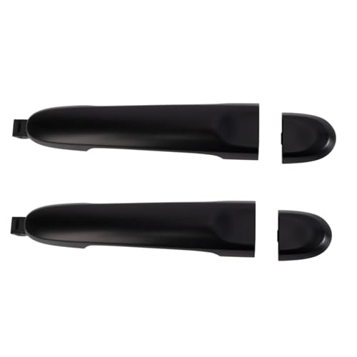 TRQ Left and Right Exterior Door Handle Set Drivers Side Compatible with 2009-2014 Nissan Cube 2012-2019 Versa 2014-2019 Versa Note
