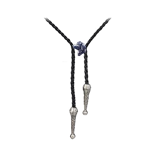 Cravate lacet Bolo motif Labrador cadeau étain original