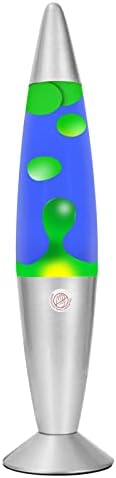 zhrisezlava Lava Lamp, 16 Inch Liquid Motion Lamps with Green Wax in Blue Water, Relaxing Night Light Mood Lamp Home Decor Living Room Office Bedroom Lamp for Adults, Teens, and Kids
