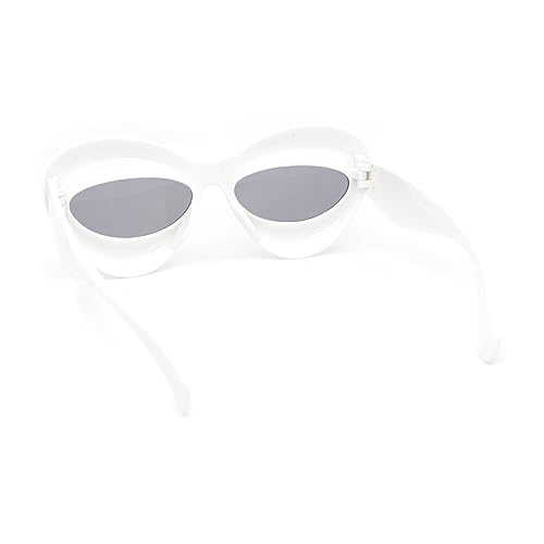 SA106 Girls Kids Size Bubble Thick Bloated Plastic Cat Eye Sunglasses4