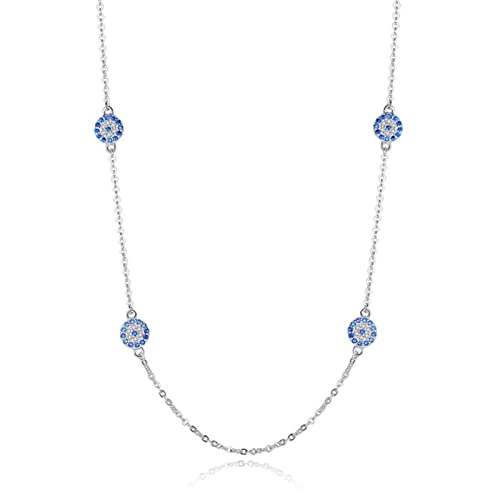 Collier mauvais œil en argent 925, le bijou porte-bonheur idéal pour elle