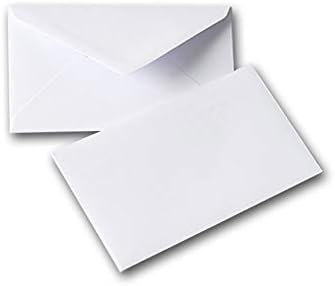 500 envelopes de "Visit to gommées 90 x 140 MM) Vellum extra blanc - 112 g